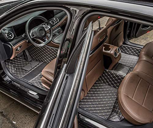 Premium All-Weather Car Floor Mats for Chrysler 200 (2012-2016) - Full Coverage Non-Slip Leather Liners in Red - Perfect for Daily Commuting & Road Trips