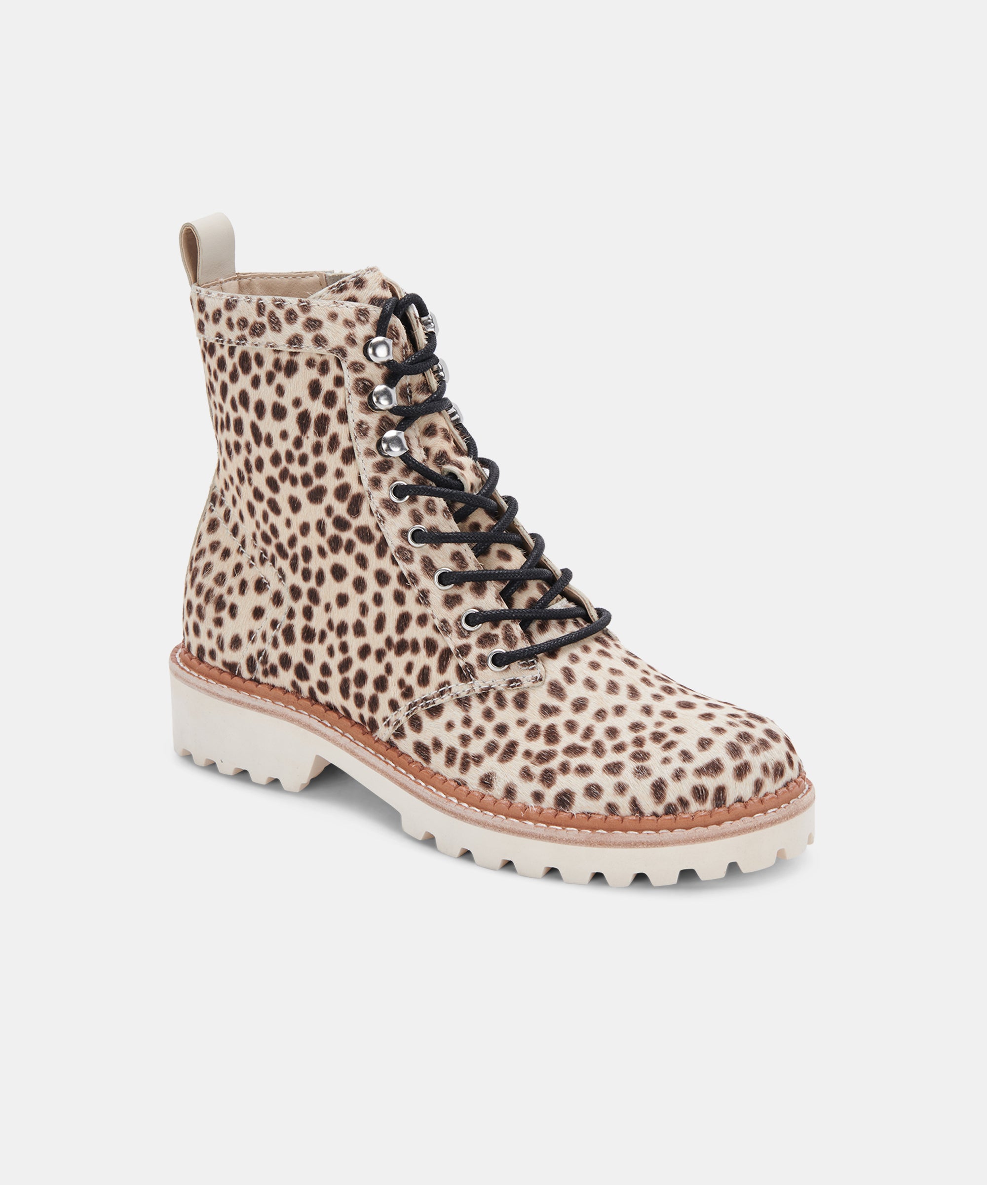 Avena Boots Women's Leopard Print Calf Hair Ankle Boots - Stylish Winter Fashion for Casual Outings & Parties