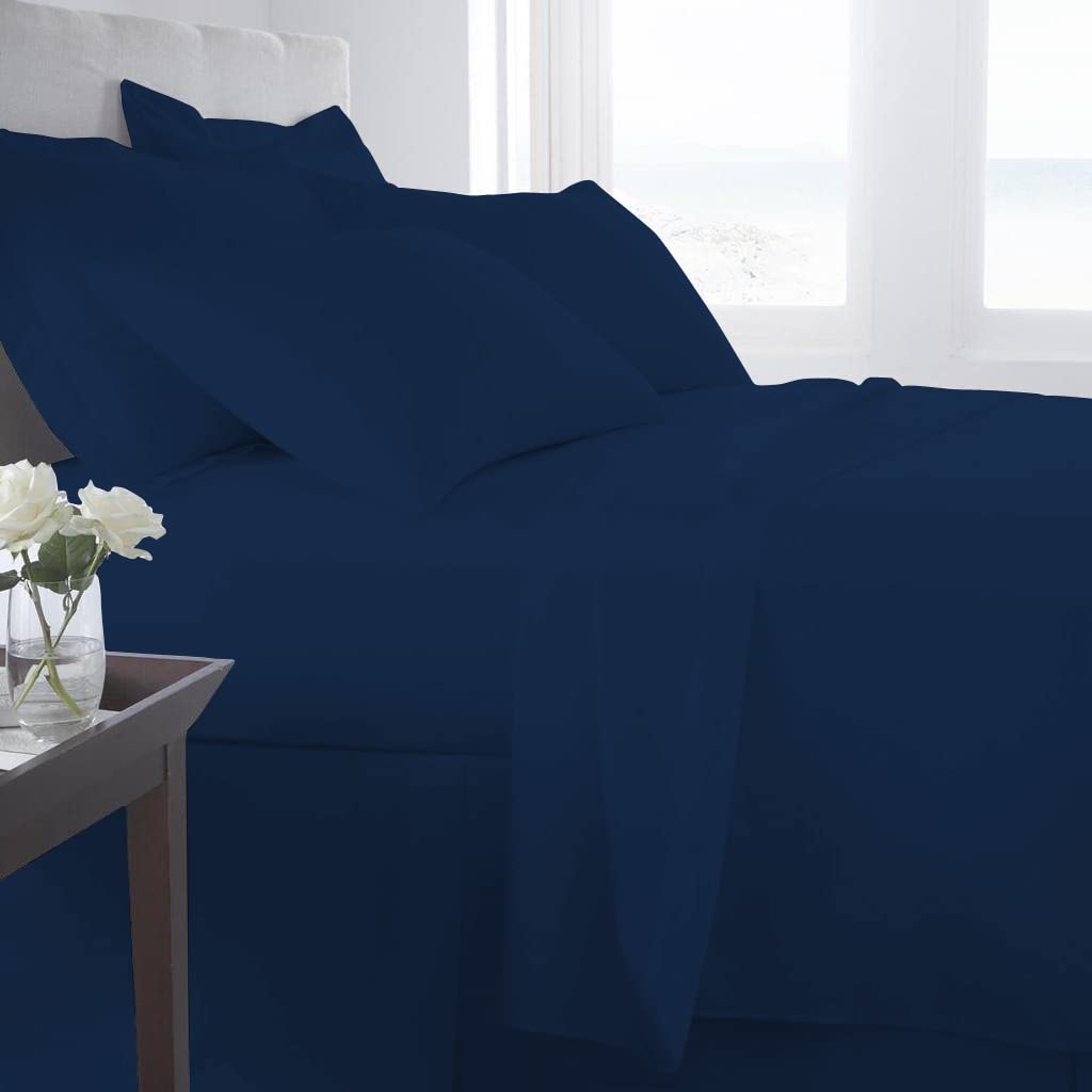 Premium 7-Piece Egyptian Cotton Comforter Set - 100% Cotton, 800 Thread Count, Super Soft & Breathable - 18