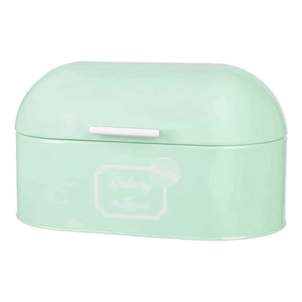 Vintage Metal Bread Box 10L Large Capacity - Retro Kitchen Countertop Bread Storage Container for Bread, Buns & Pastries - Space Saving & Stylish (Green) - Perfect for Home, Bakery & Restaurant Use