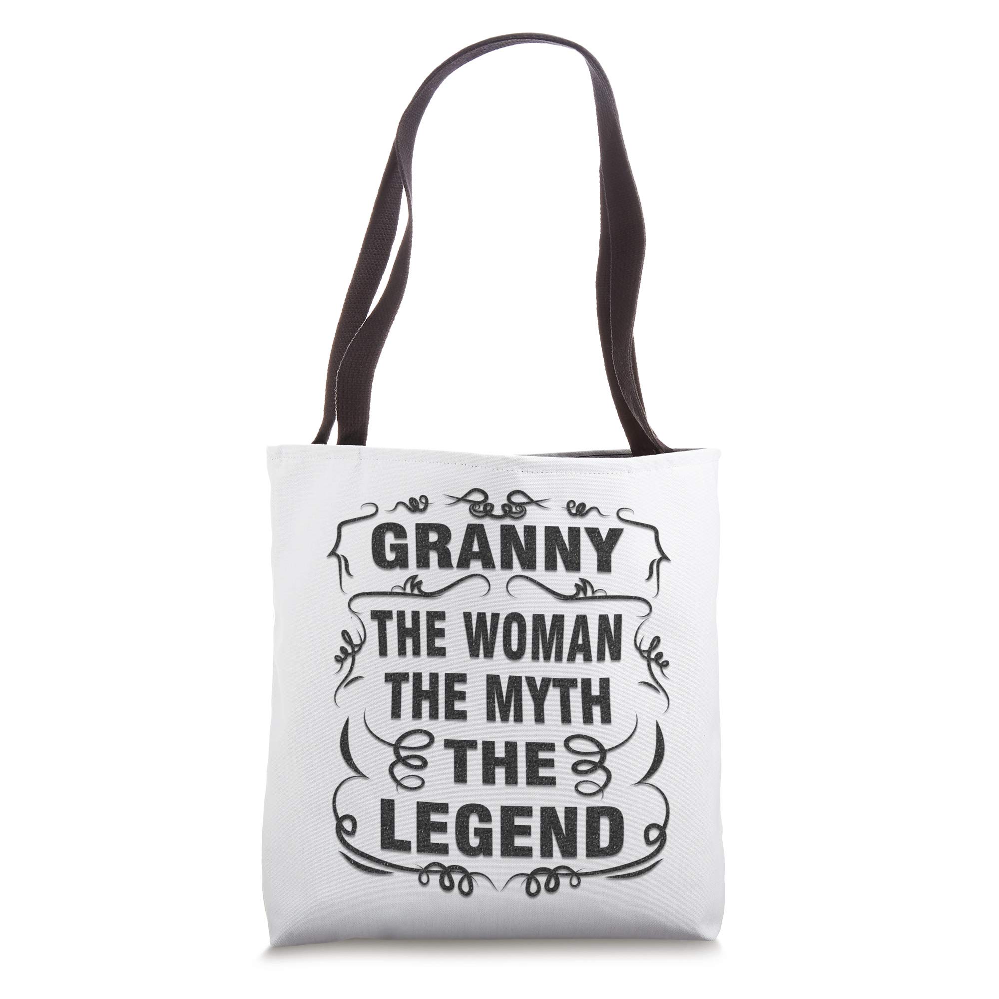 Granny The Woman The Myth Legend Tote Bag - Stylish Canvas Tote for Women - Perfect Gift for Mom, Grandma & Friends - Great for Shopping, Beach & Daily Use