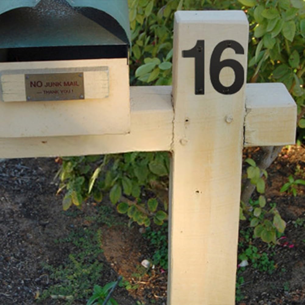 4 Inch Elegant Black Floating Address Numbers - Durable Outdoor House Numbers for Mailbox & Front Door (Set of 8) | Perfect for Home, Office & Apartment Exterior