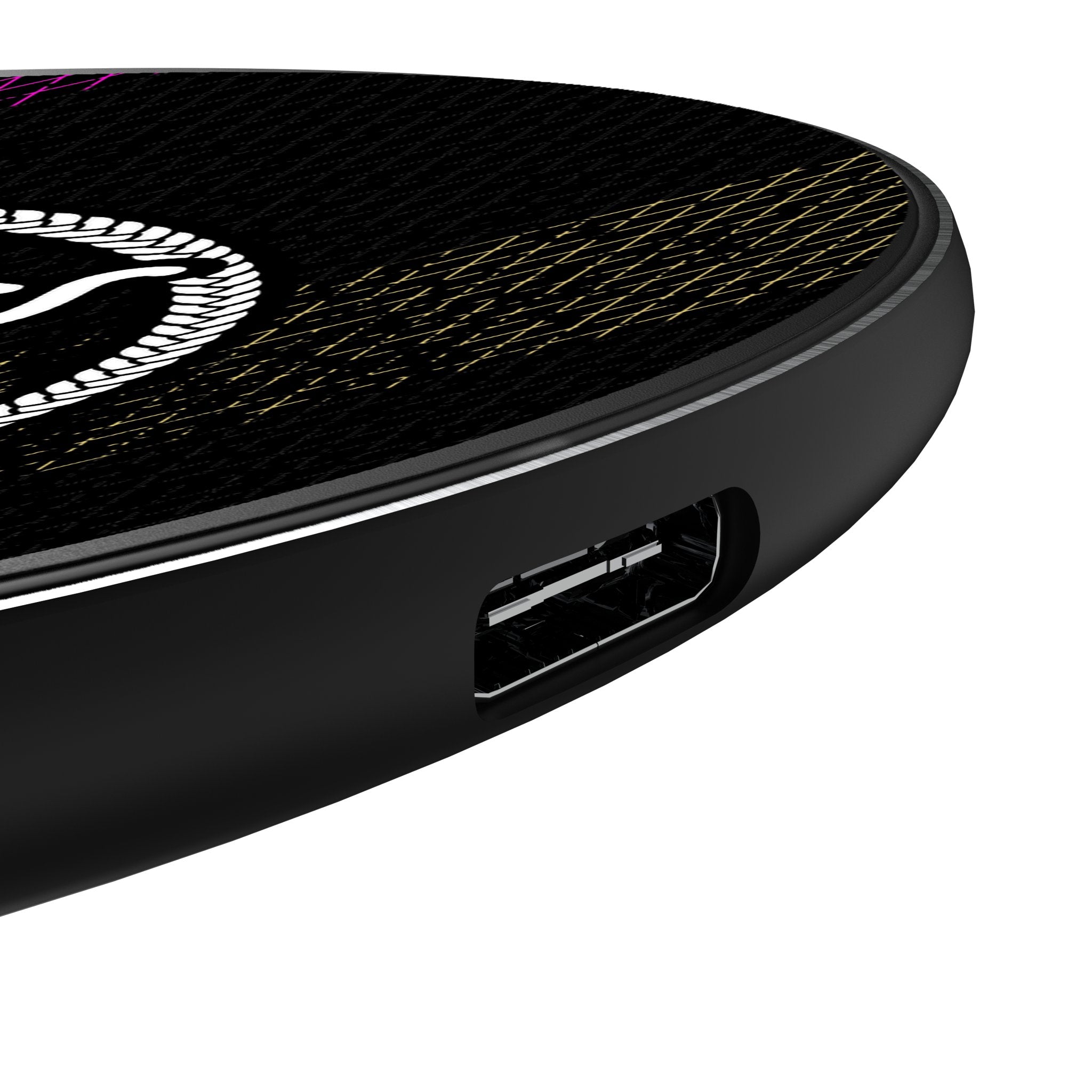 Bianca Belair 15W Fast Wireless Charger - Qi Certified, Steel Finish - Perfect for iPhone, Samsung, AirPods - Home, Office, Car Charging Station