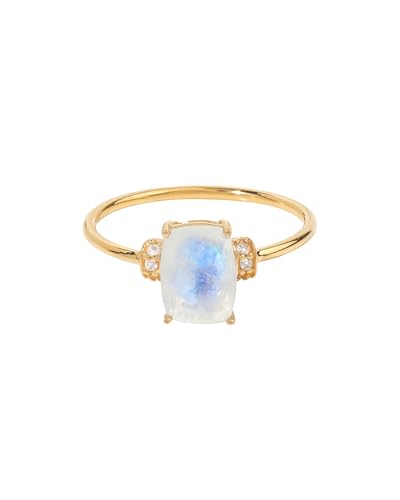 Rainbow Moonstone(14K Gold)
