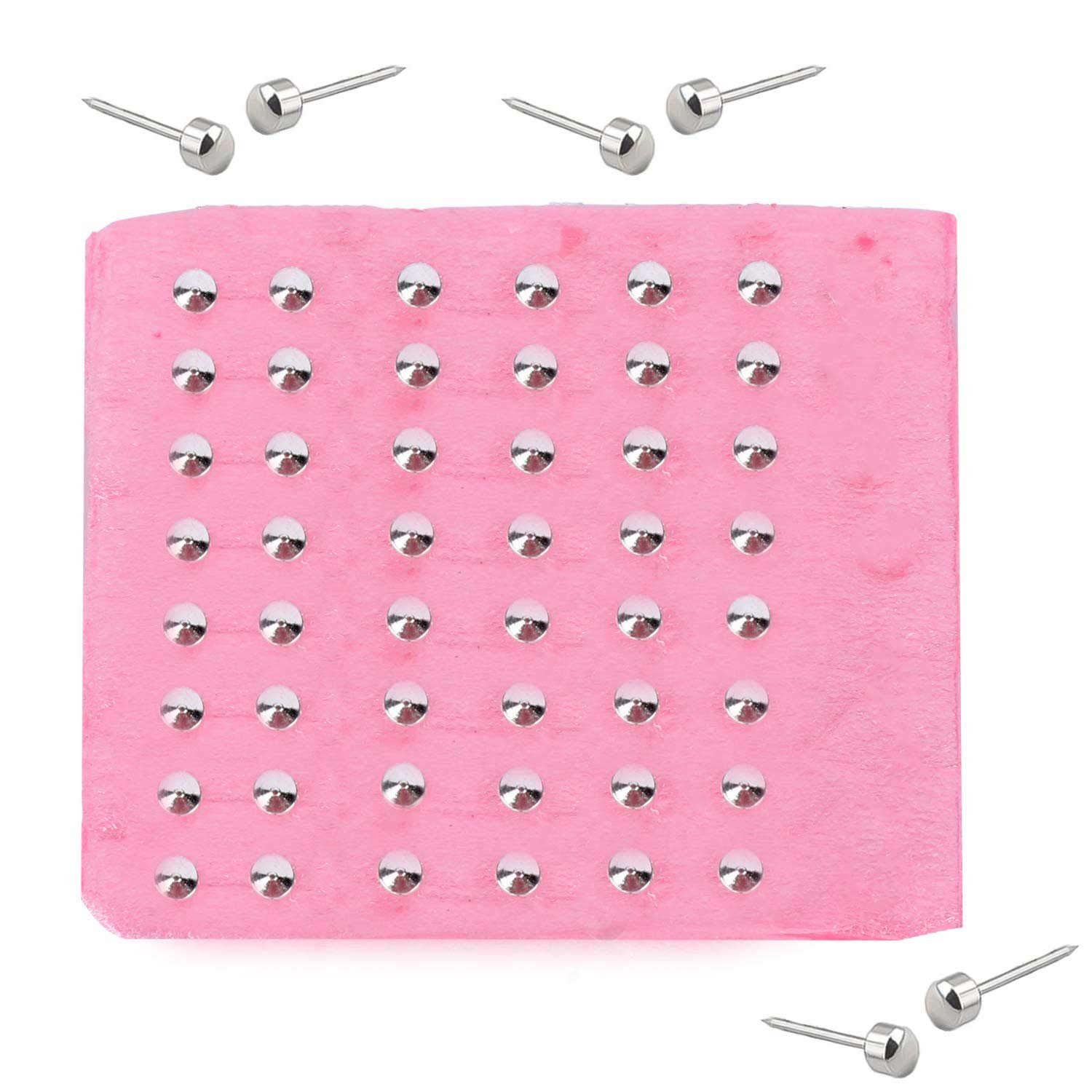 98-Piece Professional Ear Piercing Gun Kit with Stainless Steel Studs & Silicone Backs - Painless Ear Piercing Tool Set for Home or Salon Use (Black)