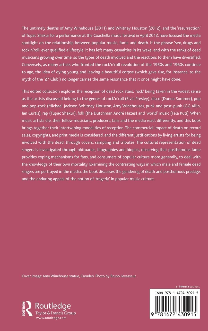 Death and the Rock Star - Ashgate Popular and Folk Music Series Book | Music History & Cultural Studies | Perfect for Music Scholars & Rock Enthusiasts