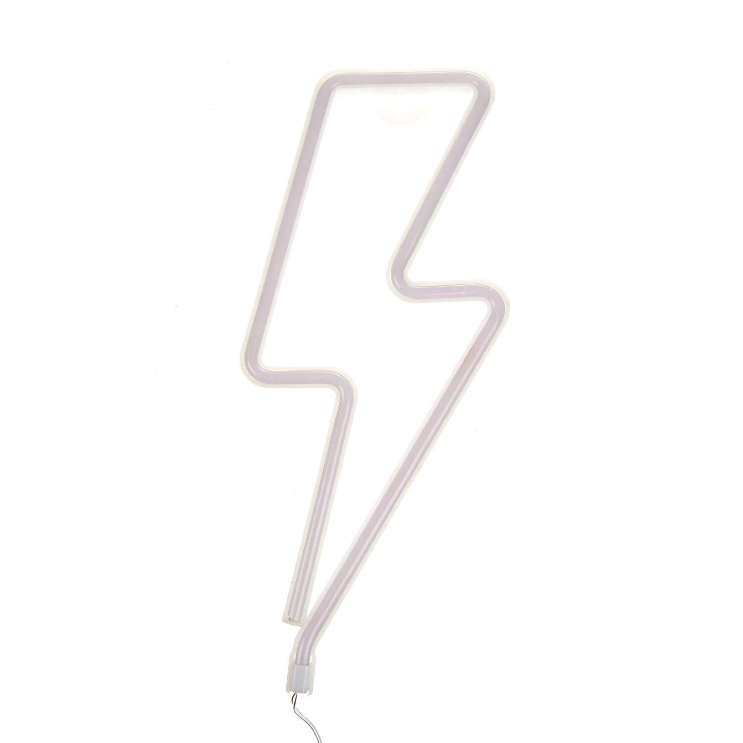 Lightning Bolt Neon LED Sign - USB/Battery Powered Wall Decor for Bedroom, Living Room, Kids Room & Christmas Party | Pink Glow Neon Light for Home Decoration & Gifts