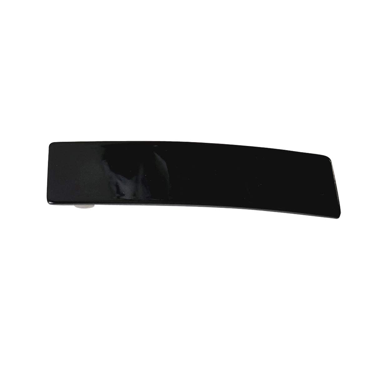 Large Black Metal Ponytail Holder - Wide Hair Barrettes & French Side Hair Clips (4 Pack) - Stylish Hair Accessories for Women & Girls with Thick Hair - Perfect for Work, Parties & Everyday Use