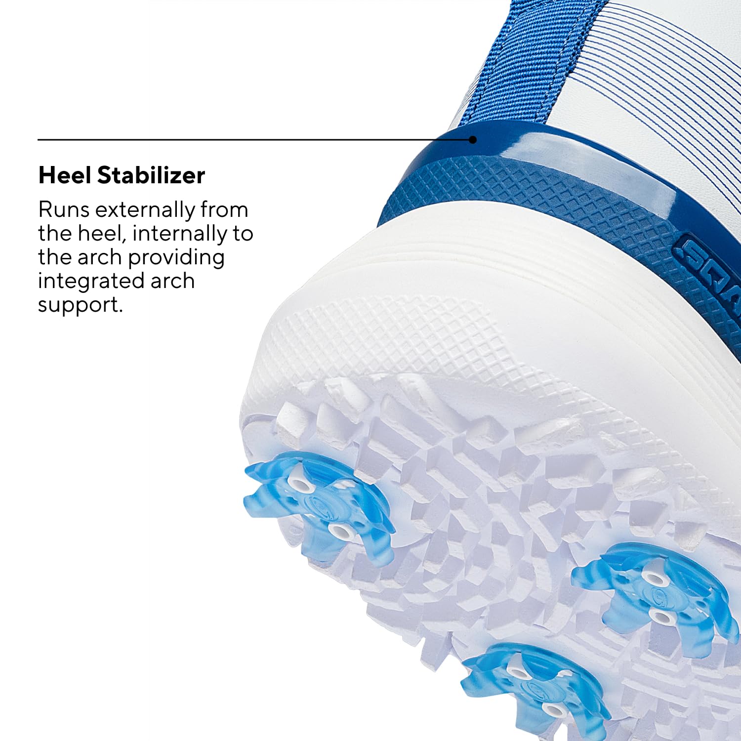 SQAIRZ Velo Men's Spiked Golf Shoes - Waterproof Athletic Golf Footwear with Replaceable Spikes for Balance & Performance | Perfect for Golf Tournaments, Driving Range & Outdoor Sports