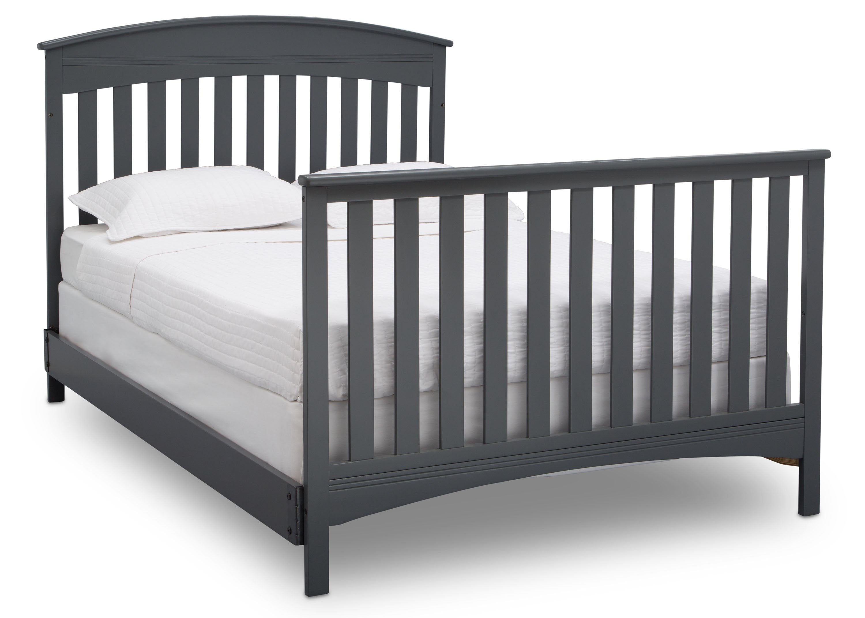 Bennington Elite Arched 4-in-1 Convertible Baby Crib - White Nursery Furniture for Newborn to Toddler | Perfect for Modern Nursery, Bedroom & Daycare