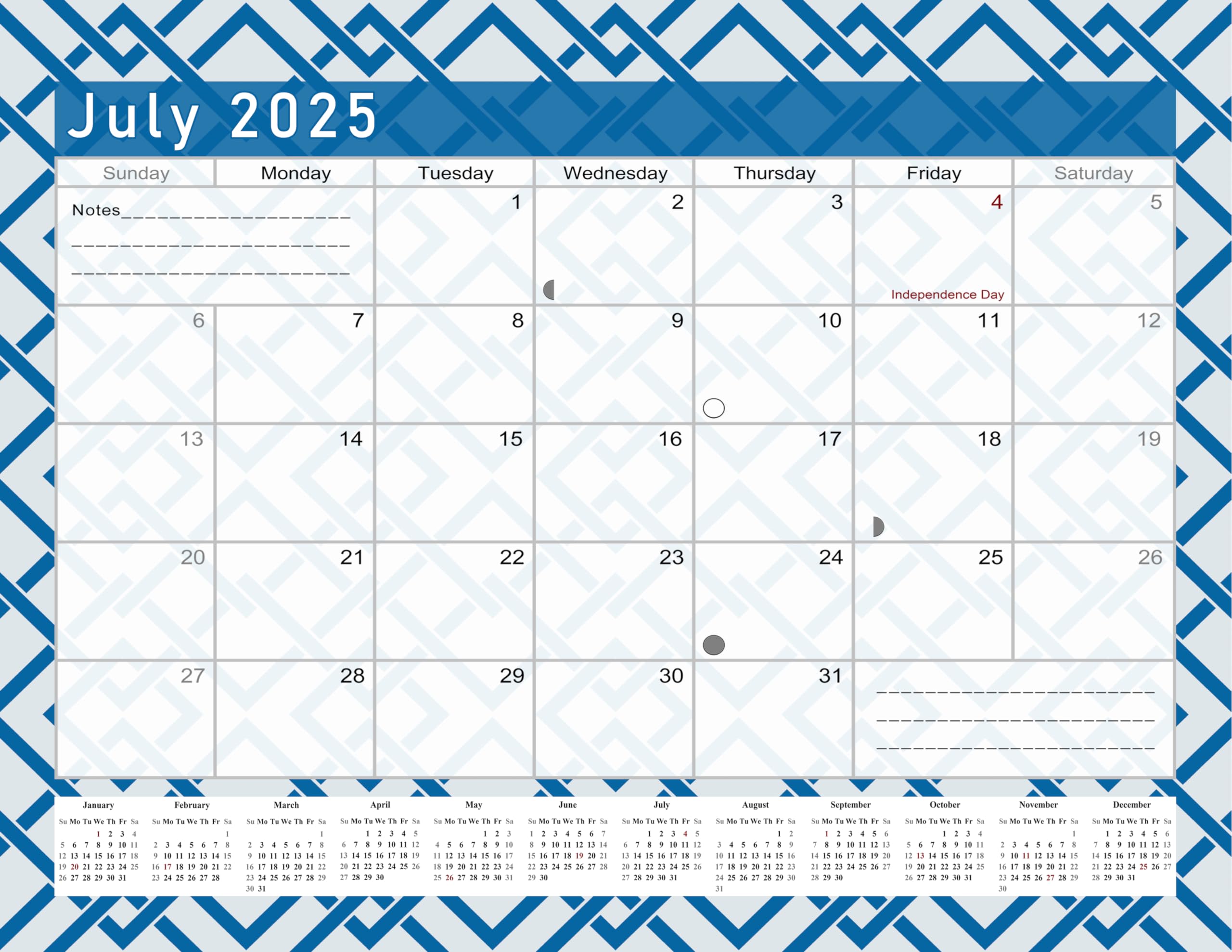 2025 Motivational Monthly Planner & Calendar - Daily, Weekly, Monthly Goal Tracking Journal with Habit Tracker - Desktop & Wall Organizer (Edition #04) - Perfect for Office, Home, or School Productivity & Time Management