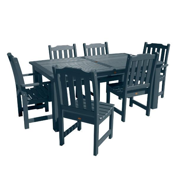 Lehigh 7-Piece Rectangular Outdoor Dining Set - Patio Furniture for Garden, Backyard, Poolside & BBQ Gatherings