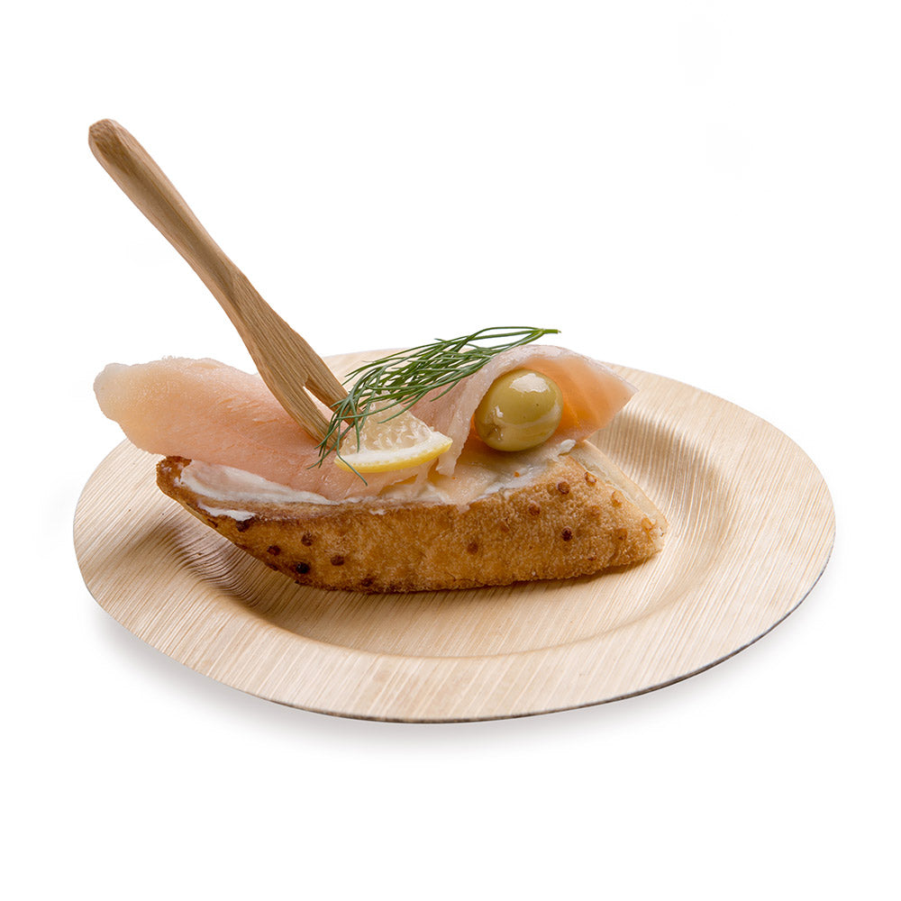 100% Natural Bamboo Square Plates (2.25