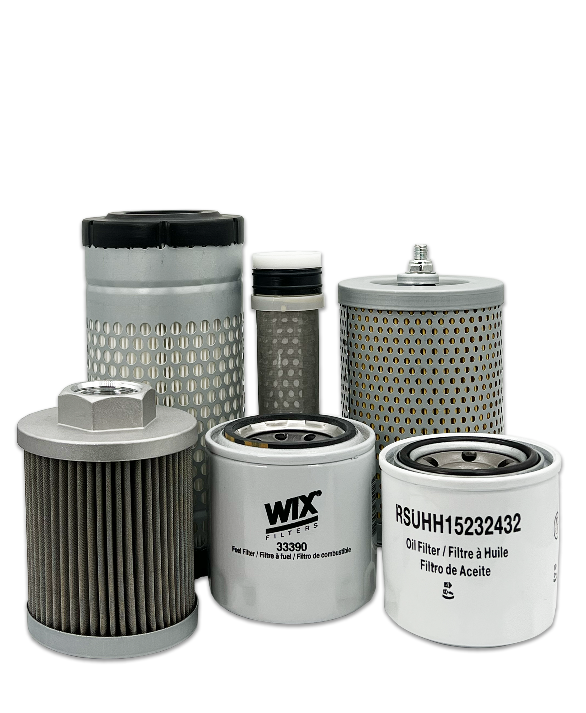 HERO® Maintenance Filter Kit for Kubota U15 Excavator - Air Oil Fuel Filters Replacement Parts | Heavy Duty Construction Equipment Accessories | Perfect for Excavator Maintenance & Repair Worksites