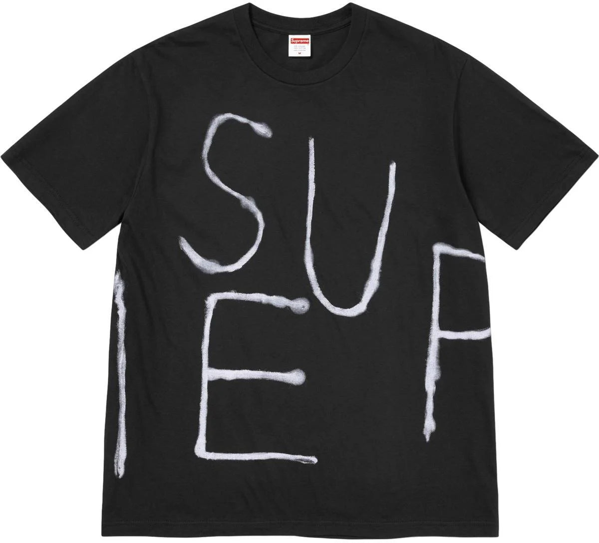 SUPREME 25SS Painted Graphic T-Shirt for Men - Streetwear Fashion Tee for Casual Wear & Urban Style