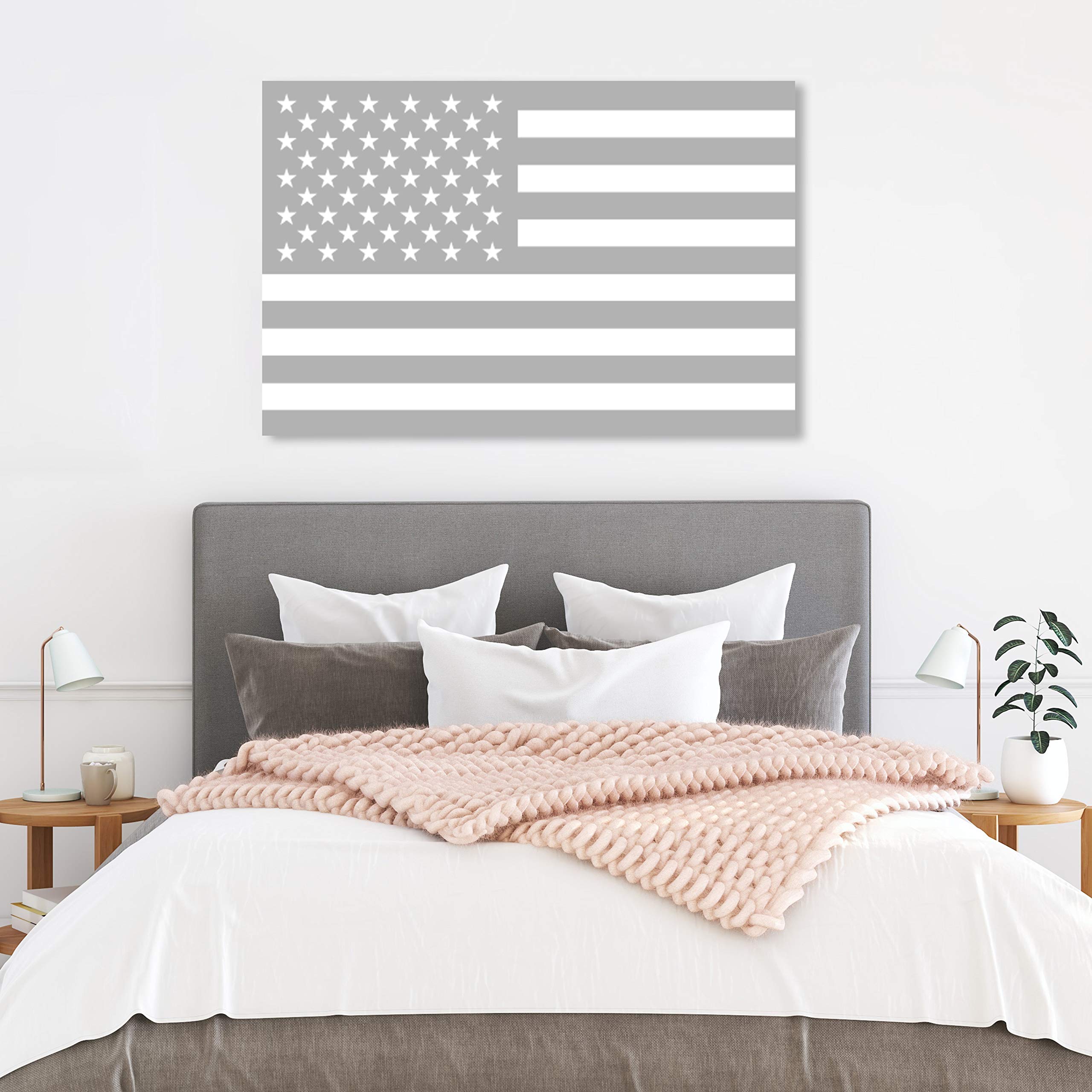 Oliver Gal Artist Co. American Flag Wall Art Canvas Print by Tiago Magro - Patriotic Home Decor for Living Room, Office & Bedroom
