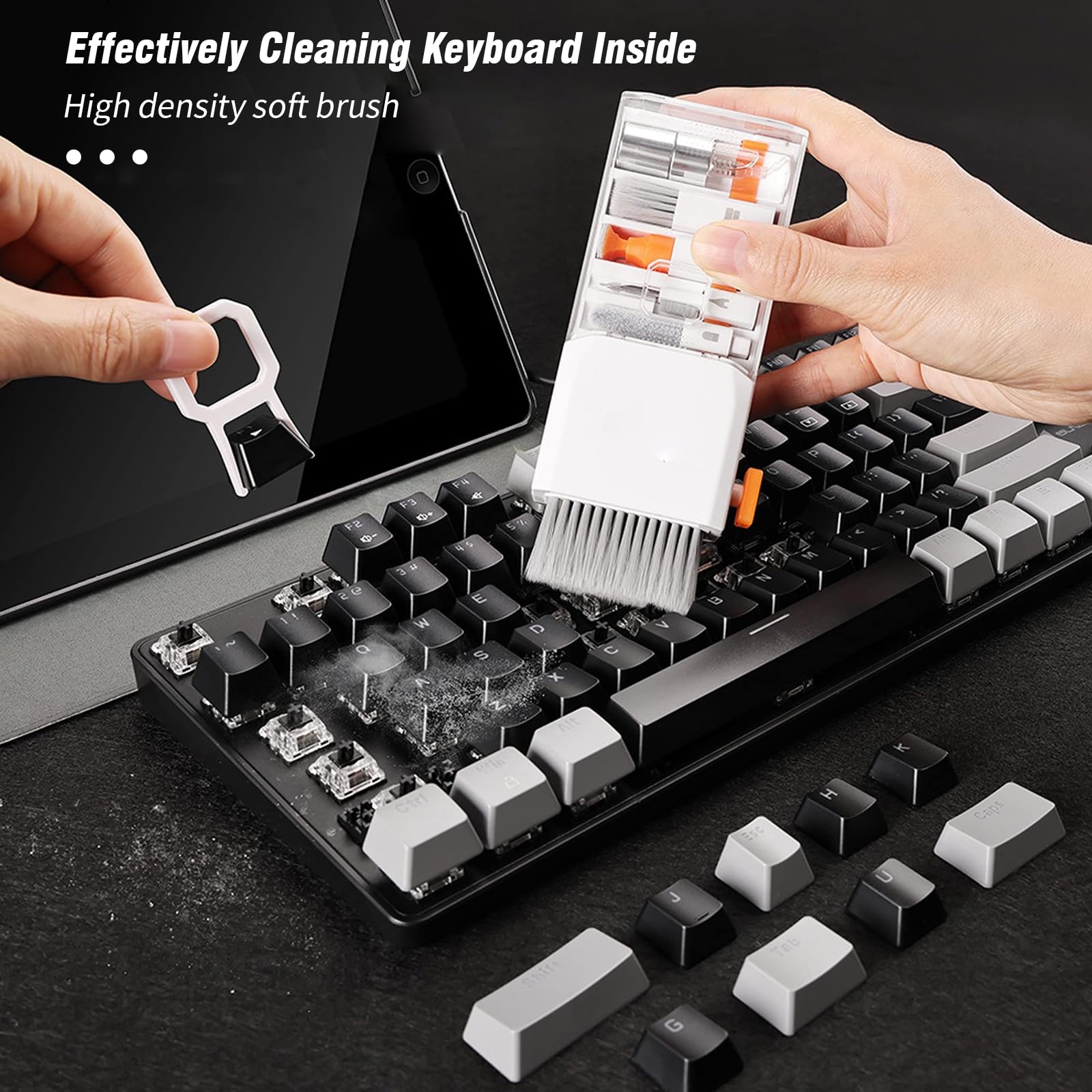 AirPods Cleaning Kit for Pro 1/2/3 - Wireless Earbuds & Phone Cleaner with Brush - Perfect for Travel & Office Use