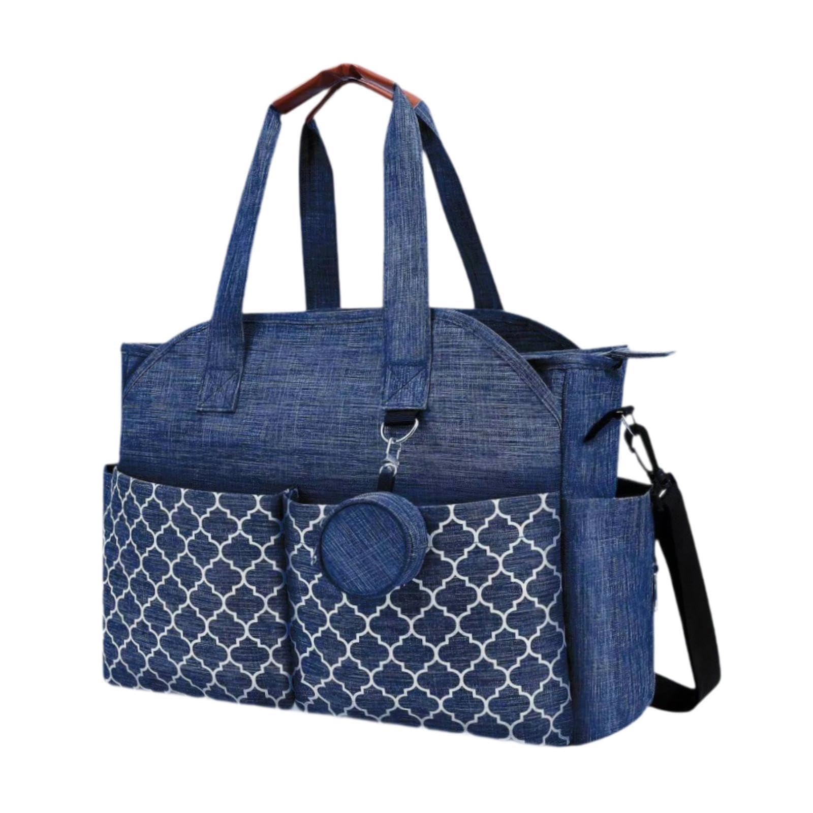 TTETTZ Multifunctional Diaper Tote Bag for Moms - Large Baby Nappy Bag with Shoulder Strap, Insulated Bottle Pocket & Organizer - Perfect for Travel, Daycare & Family Outings