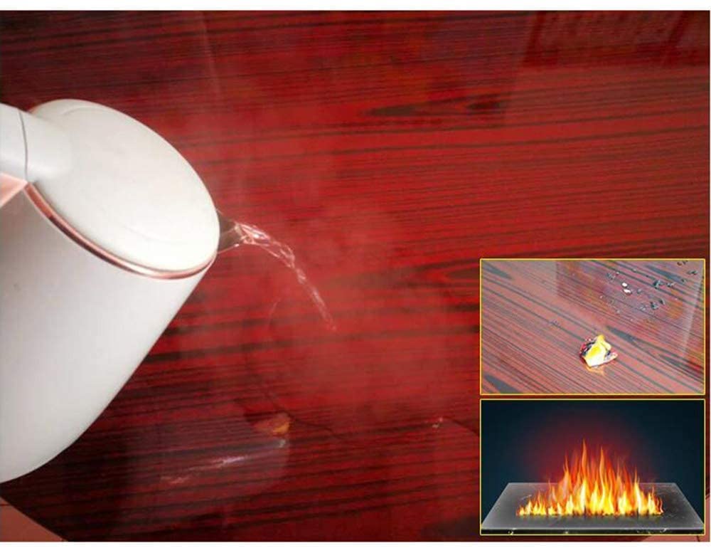 Self-Adhesive Clear Table Protective Film - Heat Resistant & Waterproof Dining Table Cover for Kitchen, Countertop, Wood Tables (24x48 Inch) - Perfect for Family Meals, Parties & Daily Protection