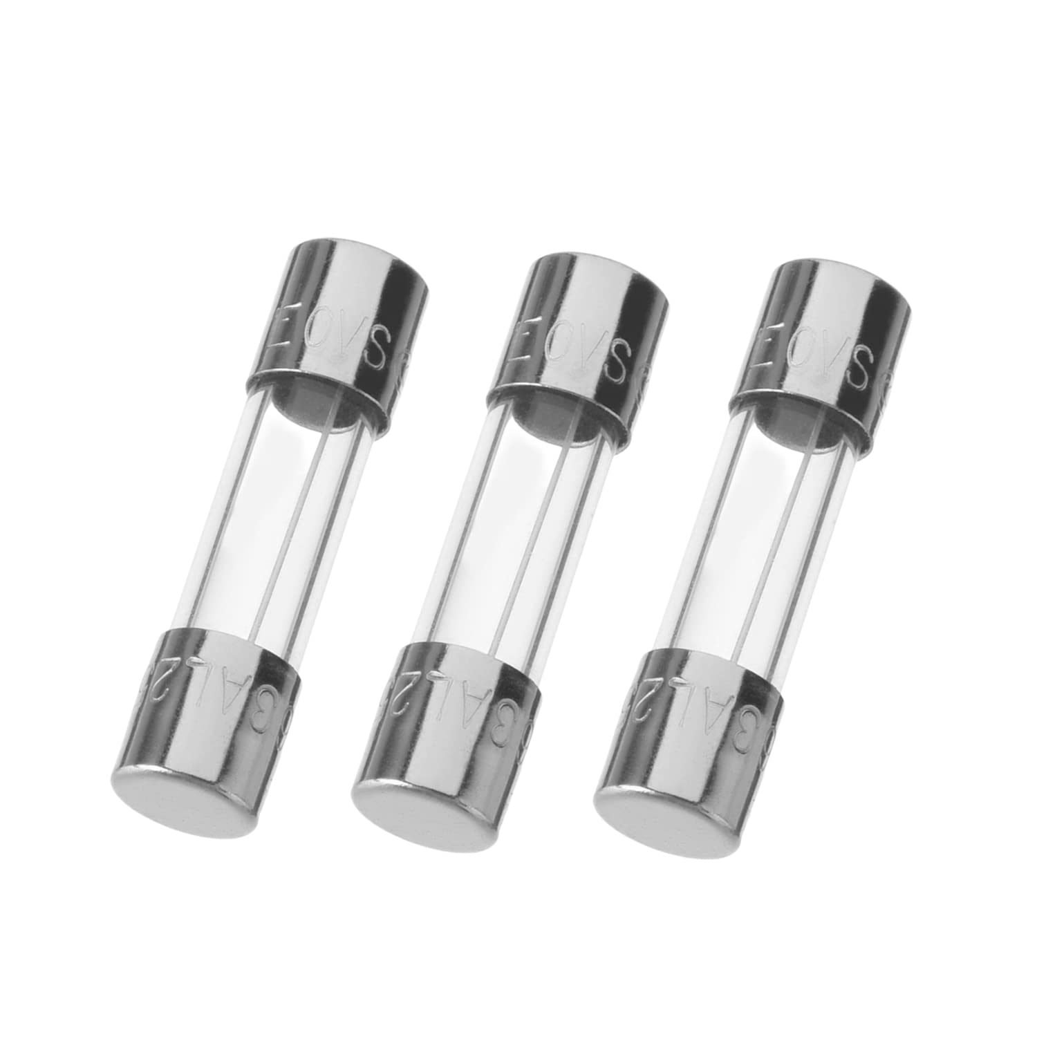 Slow Blow Glass Fuse 250V 1A 5x20mm - Pack of 20 - Time Delay Fuse for Electronics, Appliances, and Power Supplies - Perfect for Circuit Protection in Home, Office, and Industrial Use