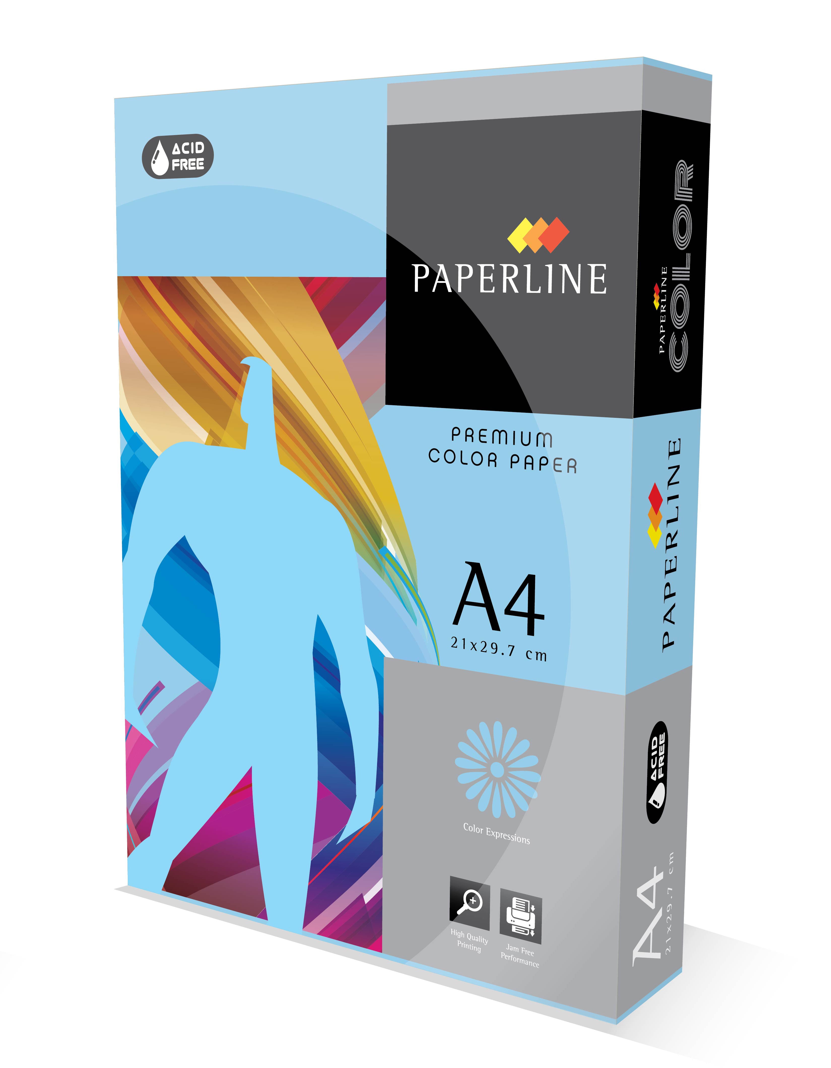 Premium A4 Blue & Ocean Colored Paper - 80gsm, 210x297mm, 500 Sheets for Office, School, Art Projects & Creative Scrapbooking