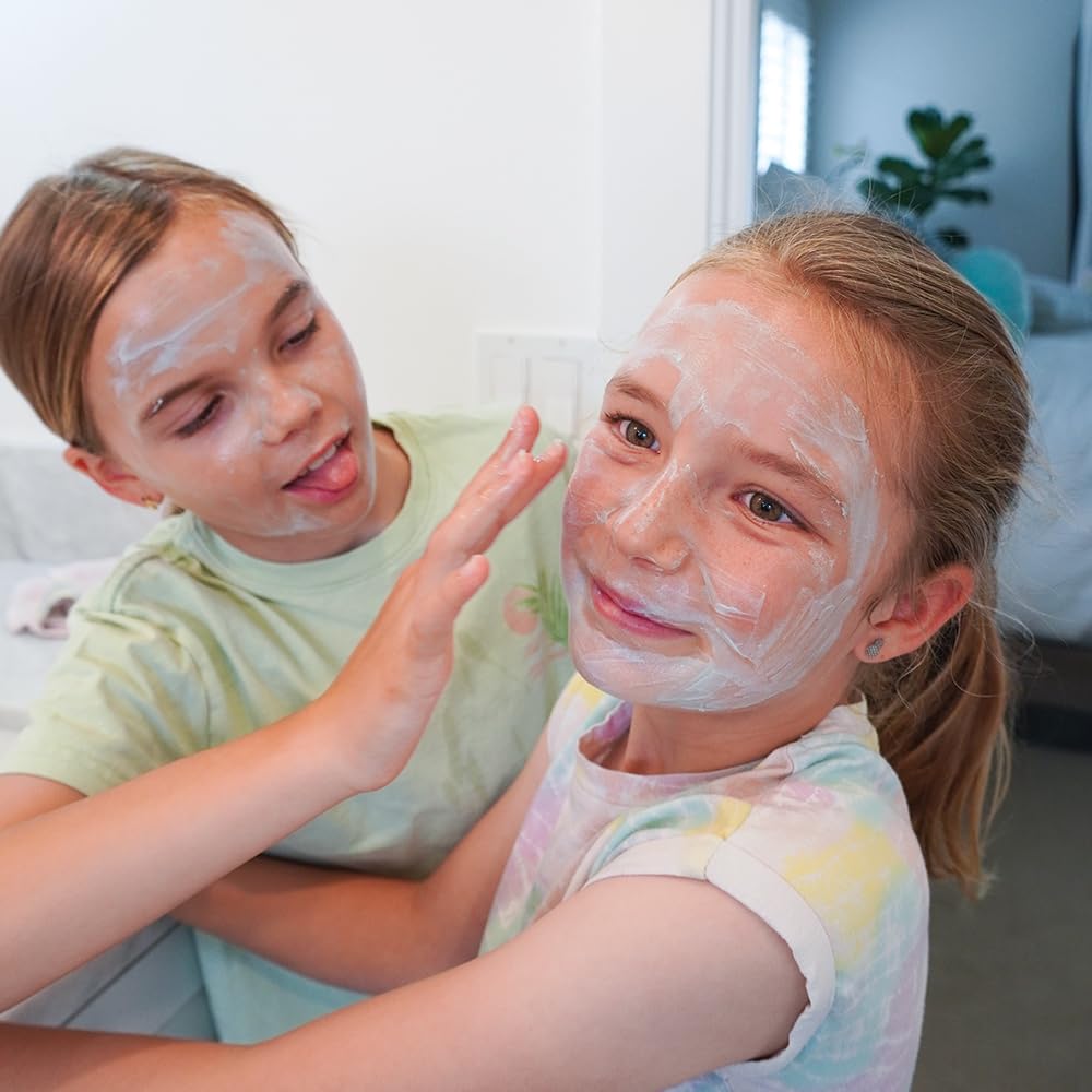 MILAJ Frosted Ash Probiotic & Turmeric Face Mask - Whipped Moisturizing Deep Pore Cleanser for Kids & Teens (Ages 5-15) | Clean Skincare for Acne, Blackheads & Oily Skin | Perfect for Daily Use & Spa Nights