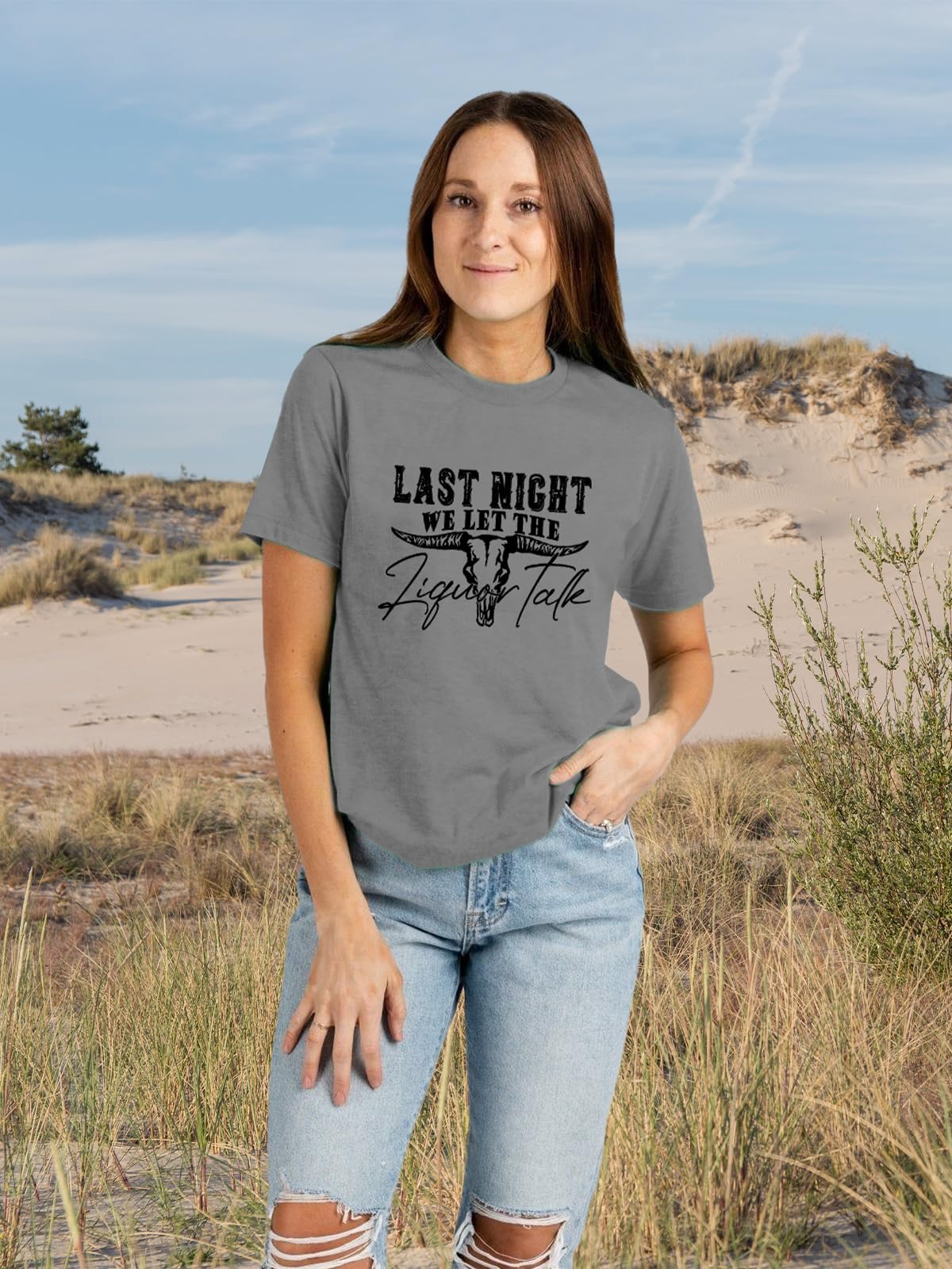 Vintage Cowgirl Graphic Tee - Funny Country Music Shirt for Women | Western Style Outfit