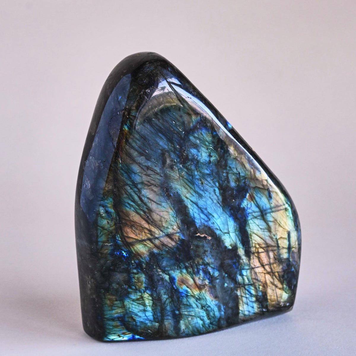 Natural Labradorite Free Form Polished Stone - Healing Crystal for Meditation, Home Decor & Jewelry Making | Spiritual Energy & Chakra Balancing