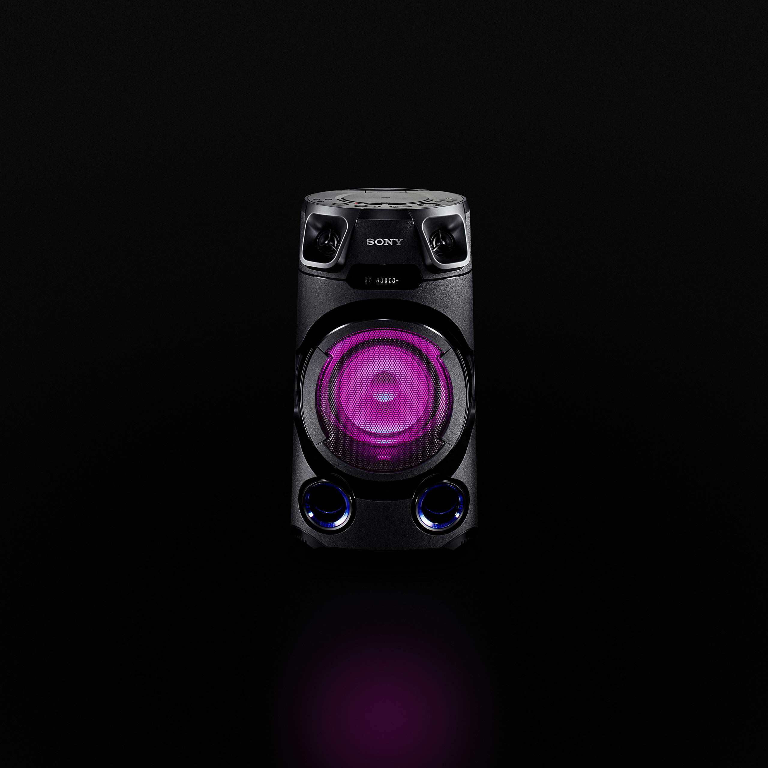 Sony High Power Bluetooth Audio System - Premium Wireless Speaker with Deep Bass, NFC, and 20-Hour Playtime - Perfect for Home Theater, Parties, and Outdoor Gatherings (Black)