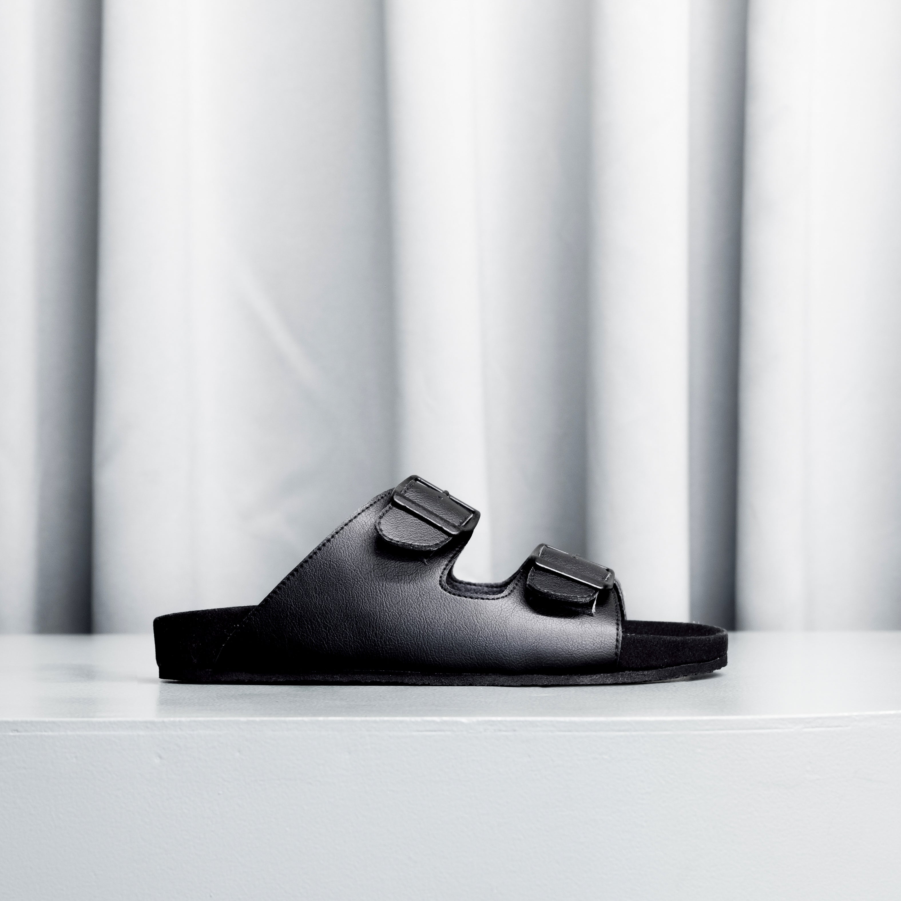 Truda Black Sandals with Green Laces - Comfortable Women's Casual Shoes for Summer Walking, Beach & Outdoor Activities