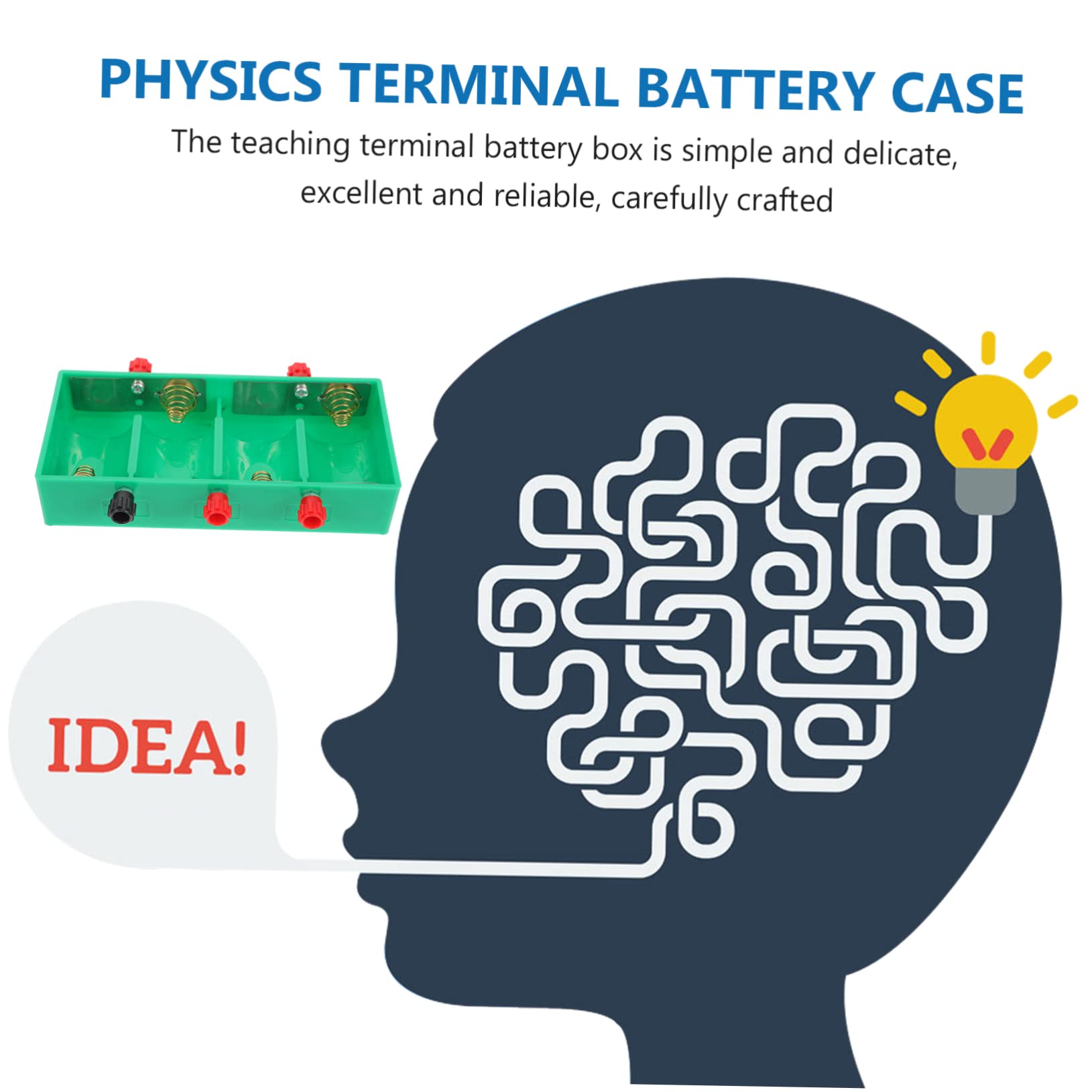 DOITOOL Physics Experiment Battery Case - Durable School Lab Battery Box with Stable & Reliable Performance for Science Class Projects and STEM Education