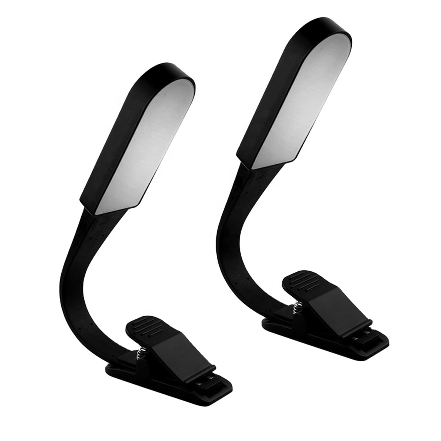 USB Rechargeable LED Book Lamp with Touch Sensor - Flexible Clip for Bedside Reading, Foldable & Dimmable Night Light (2 Pack) - Perfect for Reading in Bed, Studying, or as a Gentle Nightlight