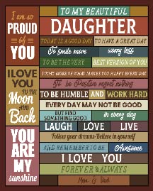 To My Beautiful Daughter from Mom & Dad