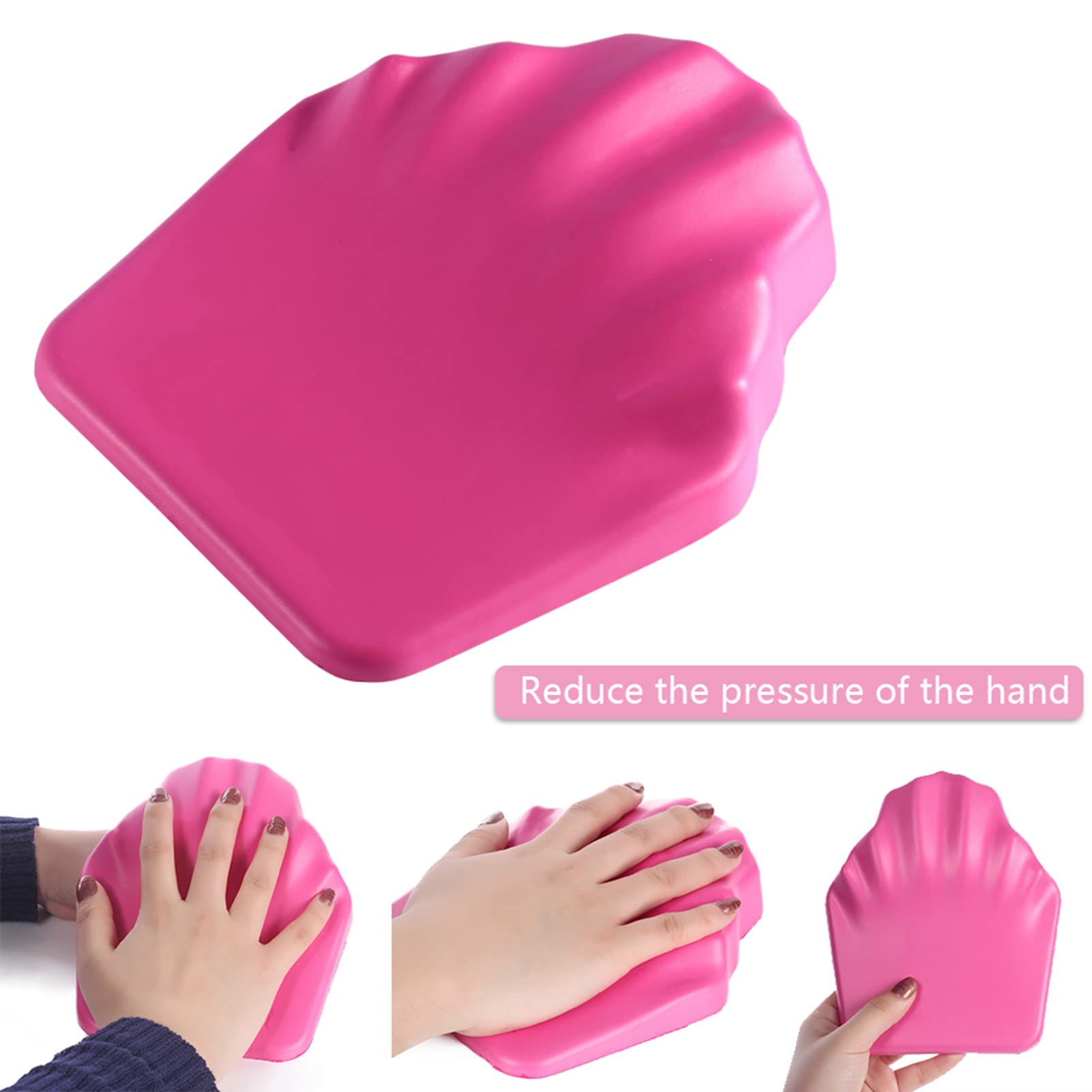 **Anti-Slip Manicure Hand Rest Pillow - Pink Nail Art Cushion for Gel & Acrylic Nails | Portable DIY Manicure Holder for Home & Salon Use**    *(Use Case: Perfect for nail technicians, DIY manicures at home, salon professionals, and gel/acrylic nail application.)*