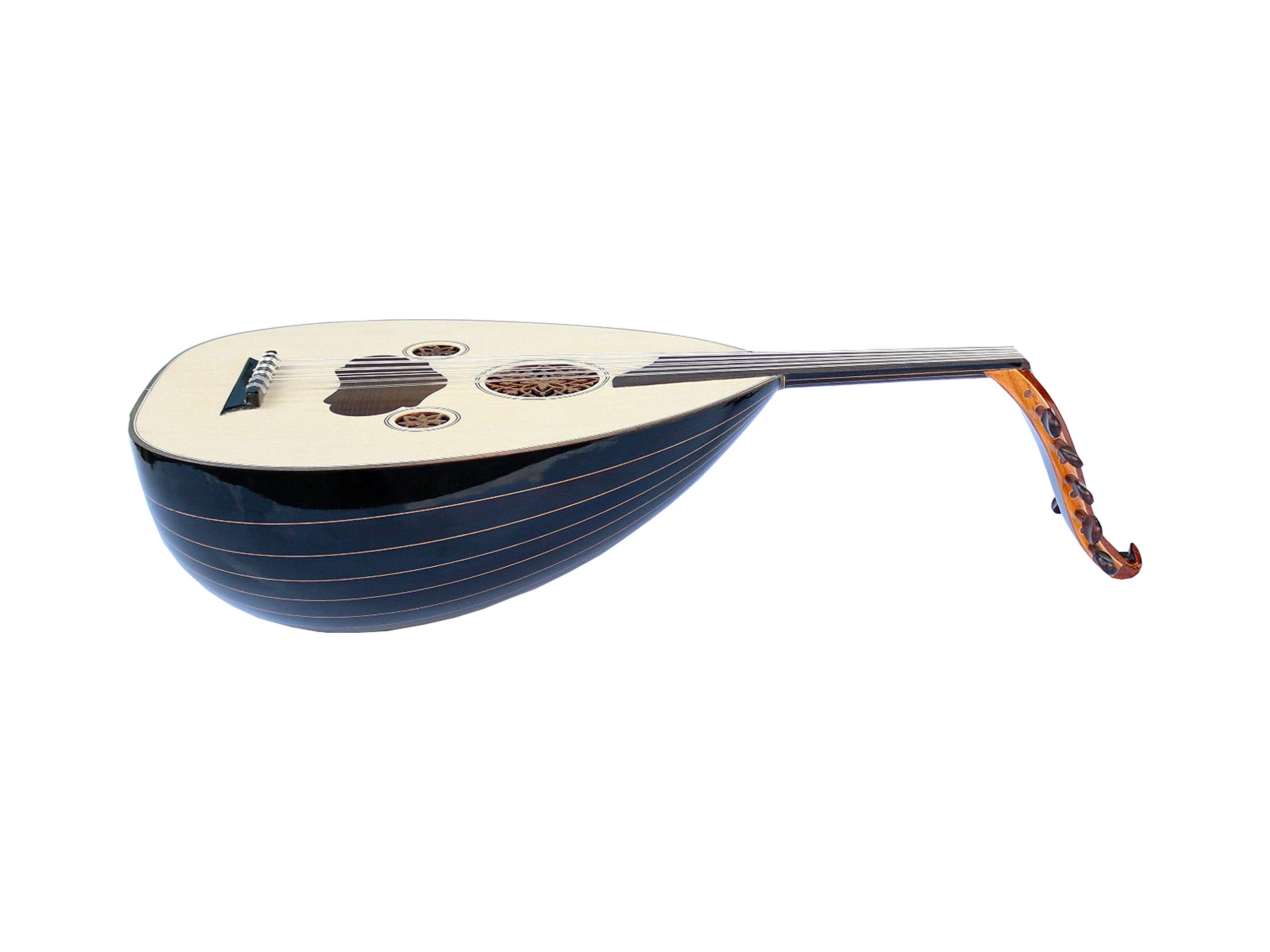Premium Turkish Walnut Oud Ud AO-108 - Handcrafted String Instrument for Professional Musicians & Middle Eastern Music Performances | Perfect for Live Concerts, Studio Recording & Traditional Music Practice