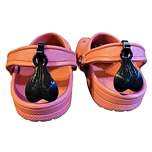Croc Charms for Shoes - 2 Pack Black Croc Nuts & Balls - Decorative Shoe Clips for Crocs - Fun & Noticeable Footwear Accessories for Kids & Adults - Perfect for Casual Wear, Outdoor Activities & Fashion Style