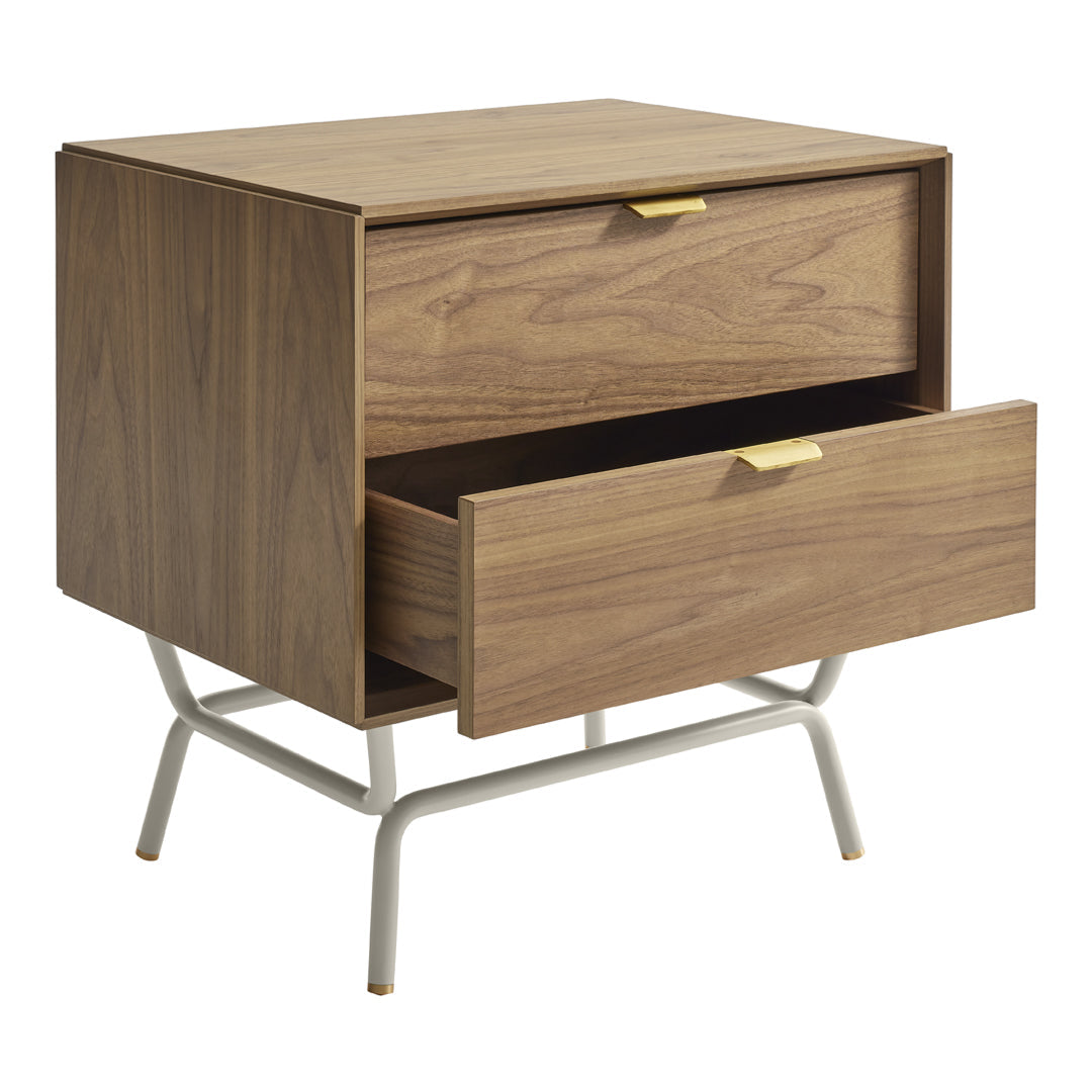 Modern Blu Dot Dang Nightstand - Minimalist Bedside Table with Storage Shelf | Perfect for Small Spaces, Bedrooms & Apartments