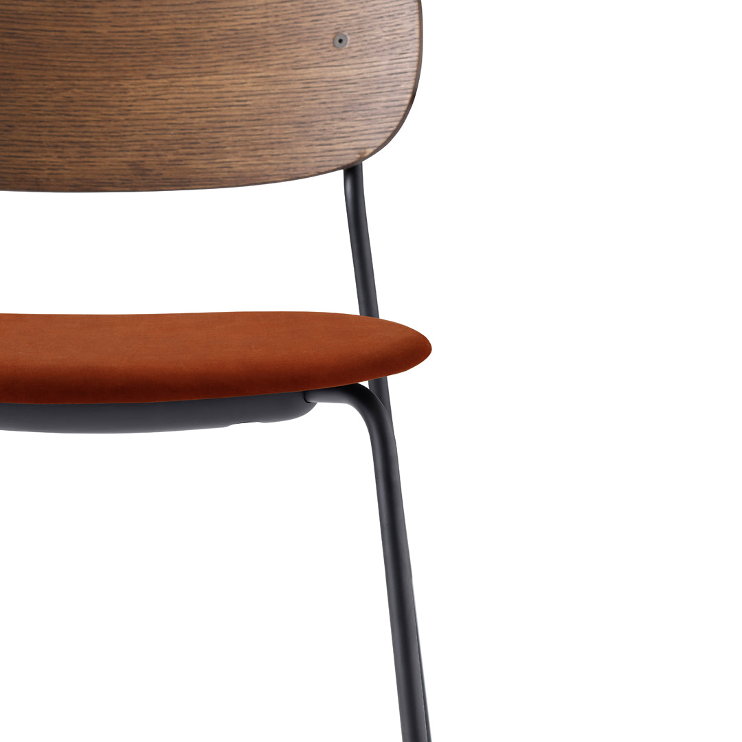 Stackable Upholstered Dining Chairs - Modern Comfort for Home, Office & Restaurant Use