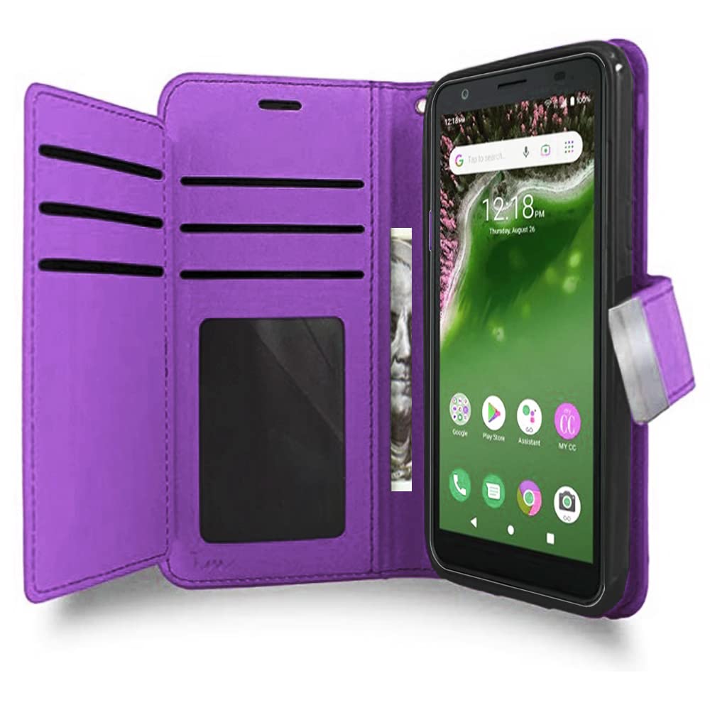 Avid 589 Wallet Case - Flip Stand with Wrist Strap for Wireless Protection | Perfect for Daily Use & Travel
