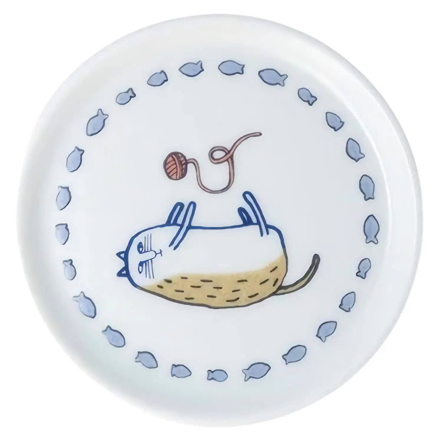 Harekutani Porcelain Coaster Set - Elegant Cat Design Coasters for Drinks, Hot & Cold Beverages - Perfect for Home, Office, or Gift Giving