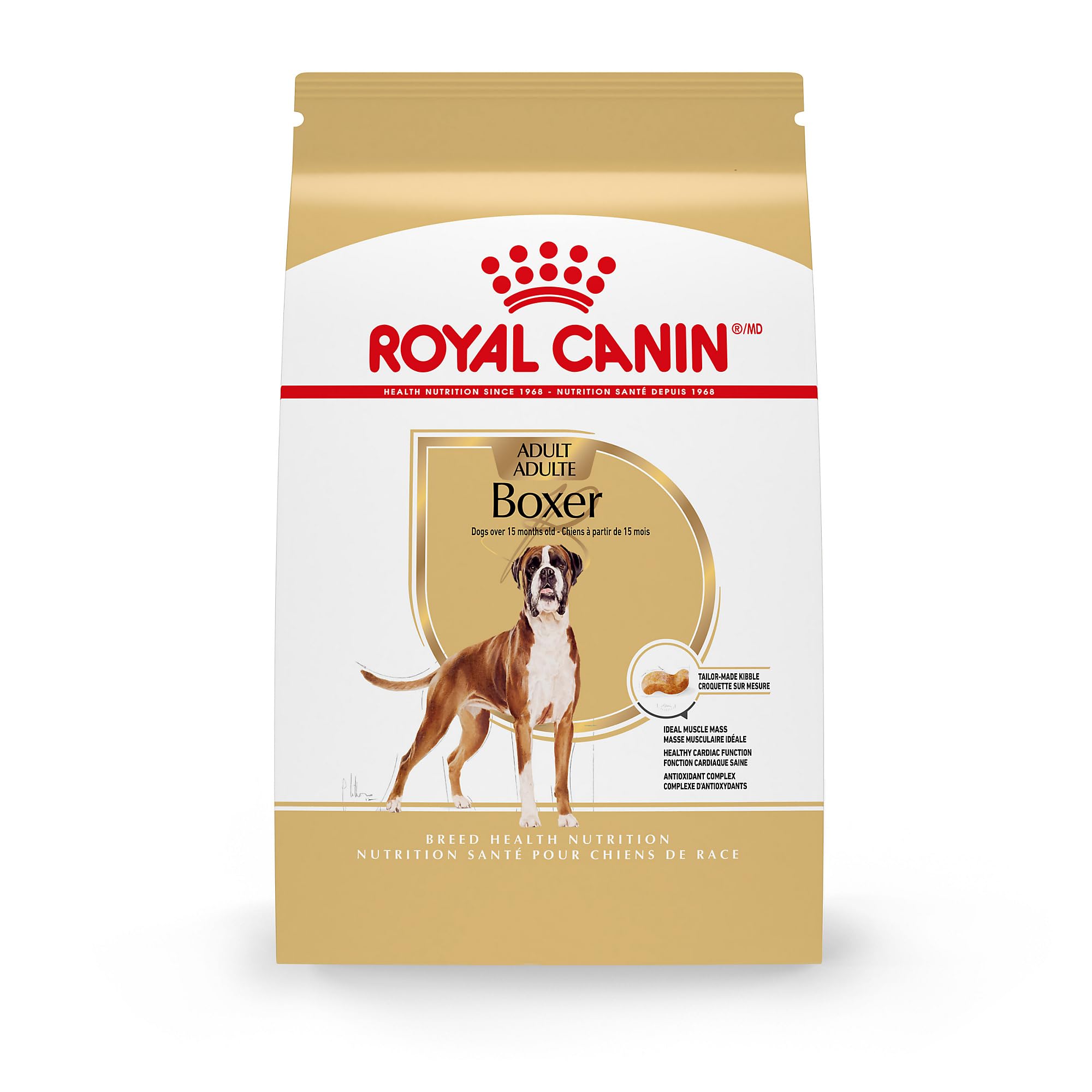 Royal Canin Boxer Adult Dry Dog Food - 30 lb Bag | High Protein Nutrition for Boxer Dogs | Perfect for Active Adult Dogs & Daily Feeding