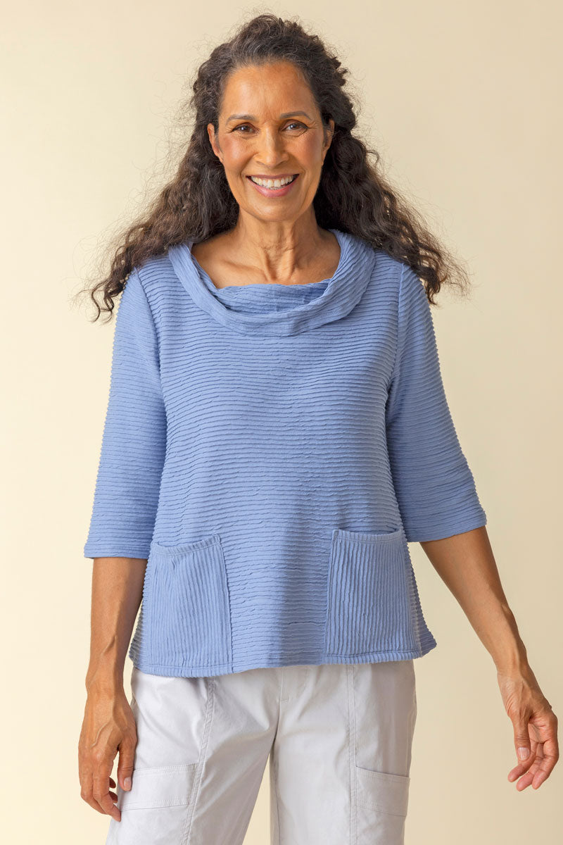 Habitat Ripple Hudson Pocket Top - Stylish and Comfortable Women's Casual Shirt for Everyday Wear | Perfect for Office, Outings, and Relaxing at Home