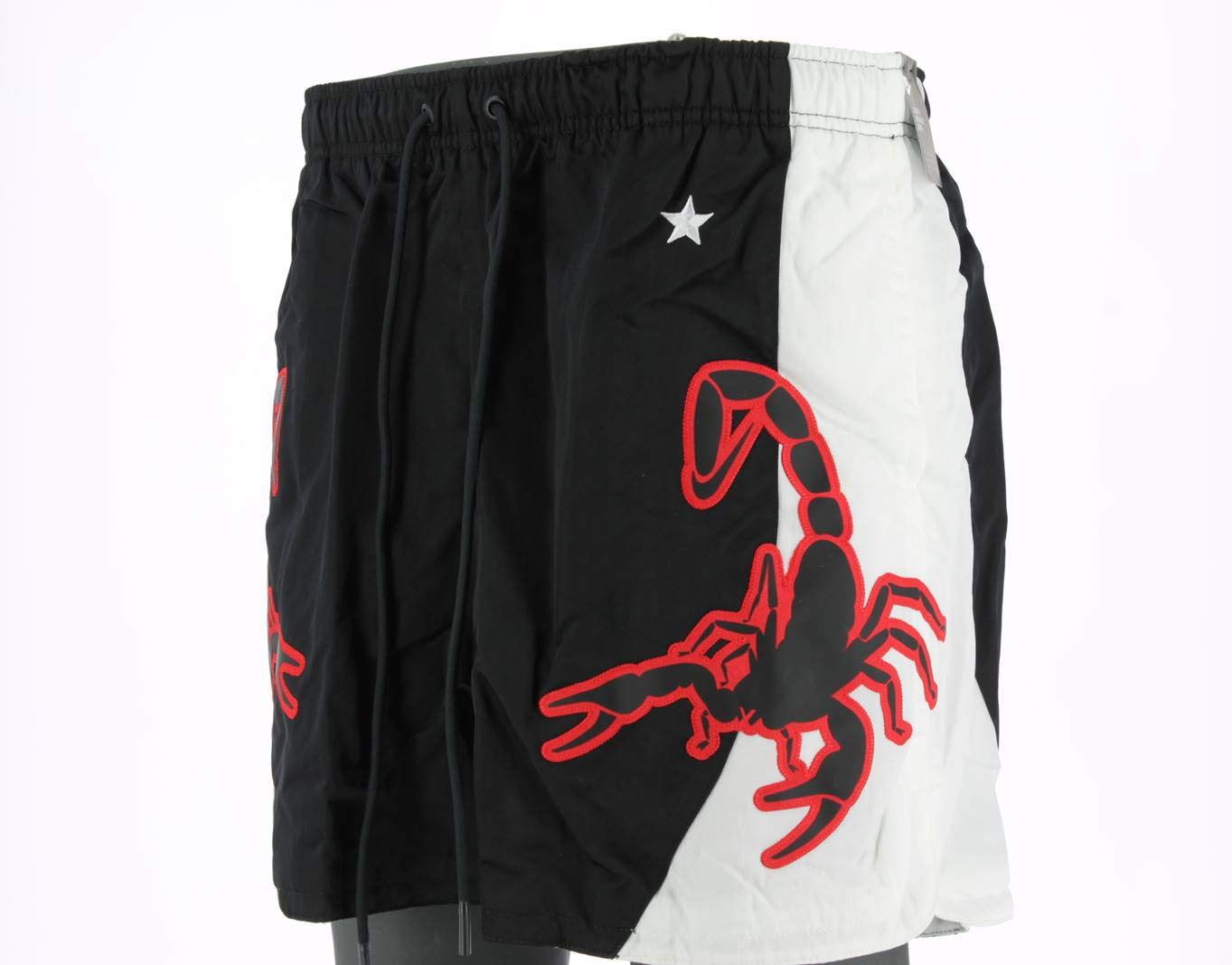 Nike Men's Sportswear NSW Woven Scorpion Shorts - Medium, Black/White - Athletic Training, Gym Workout & Casual Wear for Men