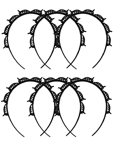 Skvilla Hair Hoop Hair Band Set - 6 Pack Black Hair Twister Braiding Tool for Women & Girls | Perfect for Ponytails, Braids, and Updos