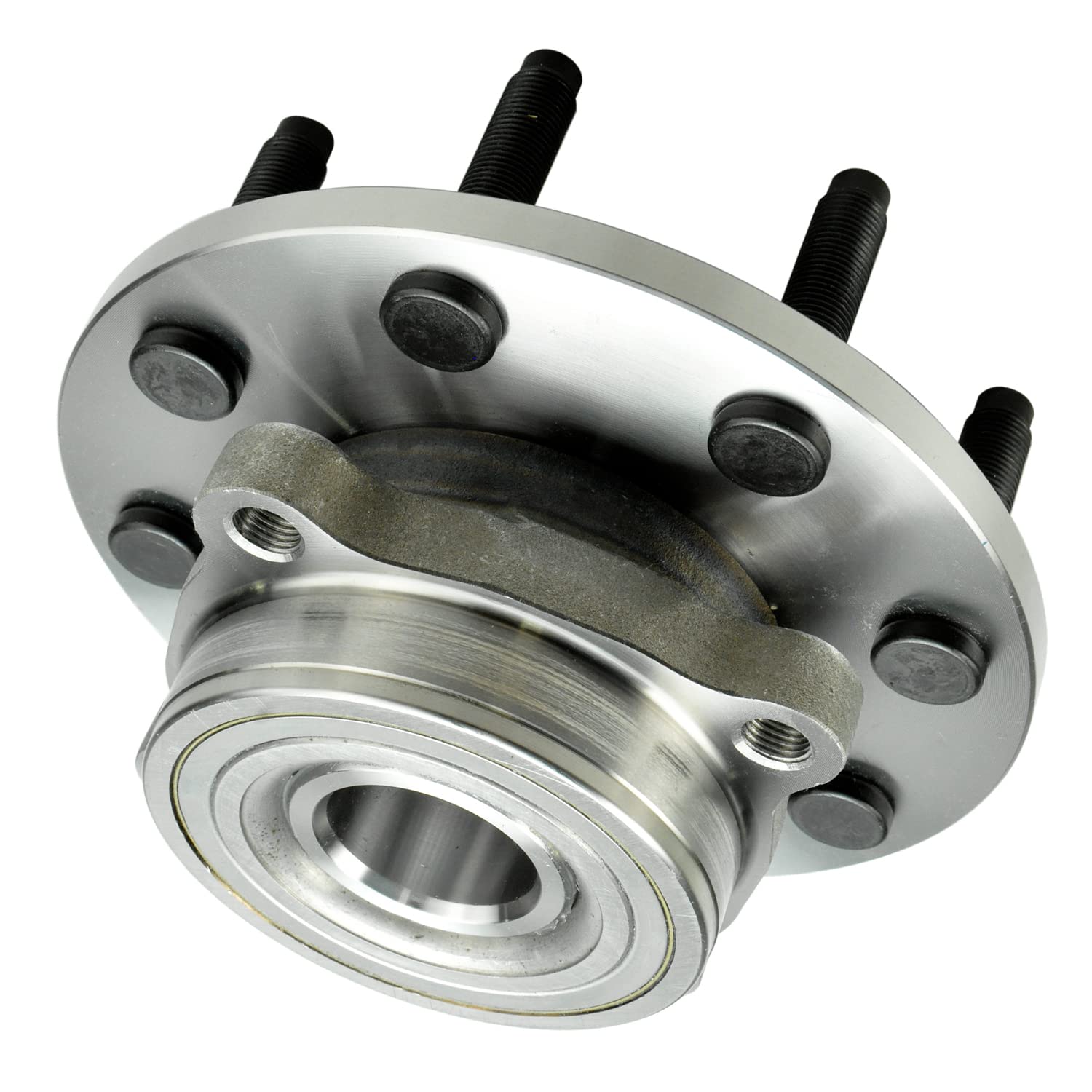 Detroit Axle - 4WD Front Wheel Bearing Hub Assembly for 2000-2001 Dodge Ram 2500 (2-Wheel ABS) - Replacement Wheel Bearing & Hub - Perfect for Off-Roading, Towing & Heavy-Duty Truck Maintenance