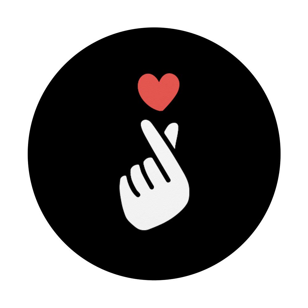 Korean K-POP 'I Love You Saranghae' Hand Heart Symbol PopSockets - Phone Grip & Stand for iPhone, Samsung, Tablets - Perfect for K-POP Fans, Concerts & Daily Use