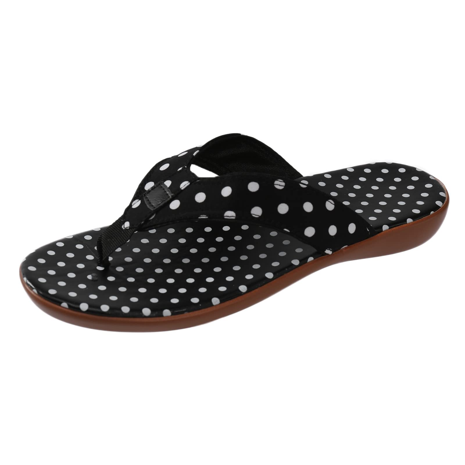 WILLBEST Women's Comfortable Flat Sandals - Non-Slip Summer Beach Wedge Slippers | Lightweight Thong Sandals for Walking, Travel & Outdoor Activities