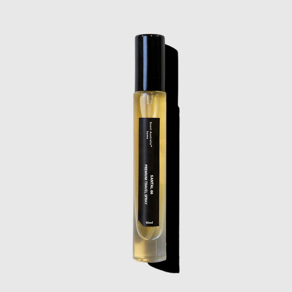 Santal Woods Travel Spray 10ml by Scent Australia Home - Portable Perfume for Men & Women - Perfect for Travel, Gym, Office & Everyday Use (Formerly Santal 66)