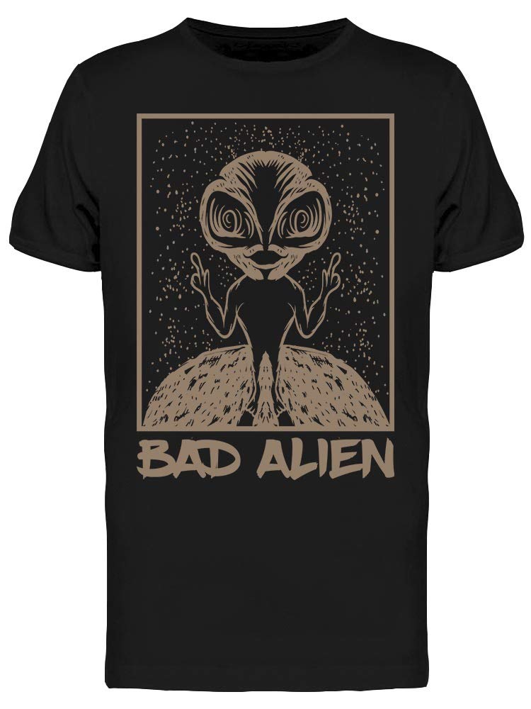 Smartprints Bad Alien Graphic T-Shirt for Men - Trendy Streetwear & Casual Outfit Essential