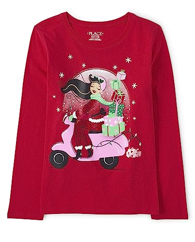 Christmas Girl on Moped